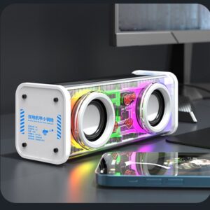 Mecha V8 transparent speaker - সাদা